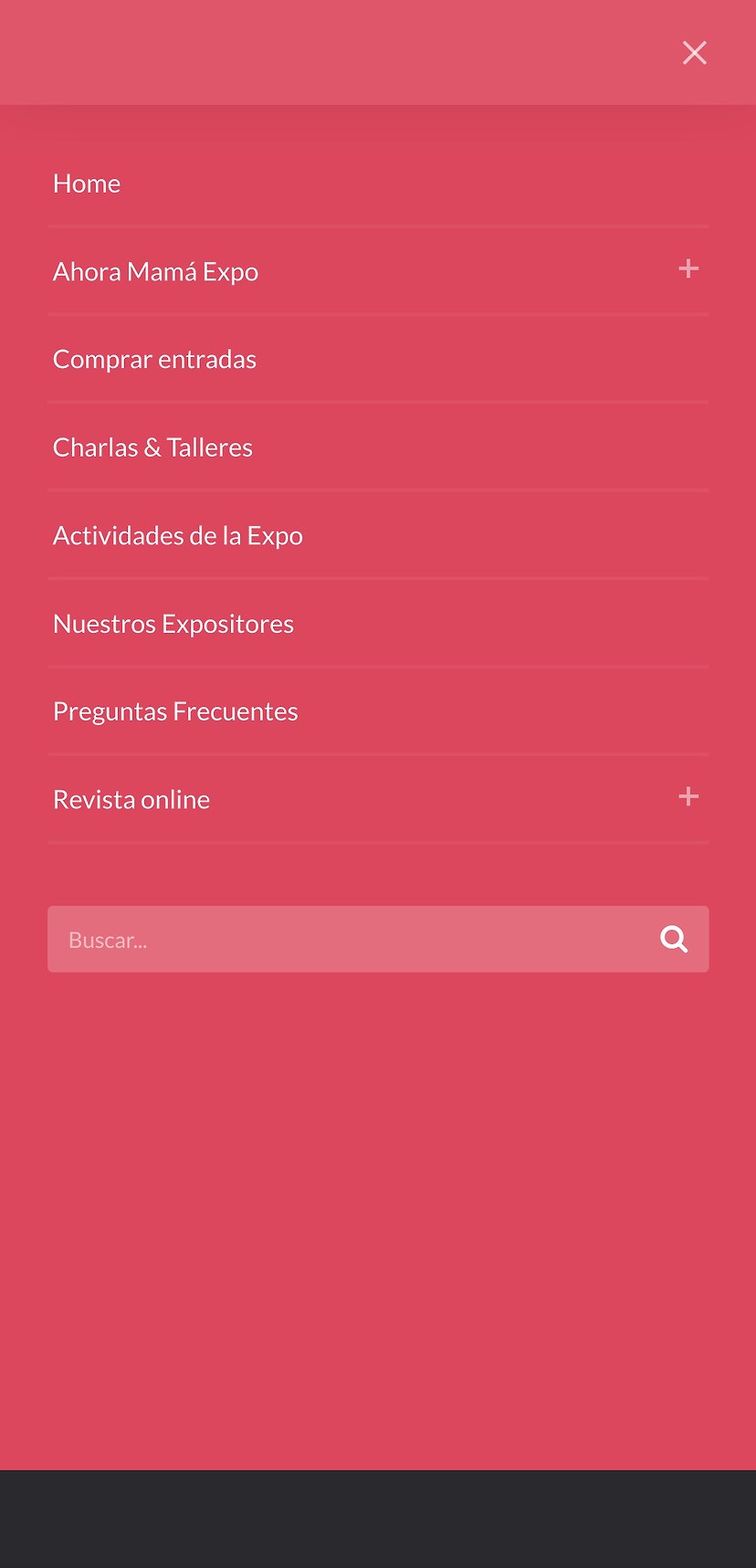 Responsive menu