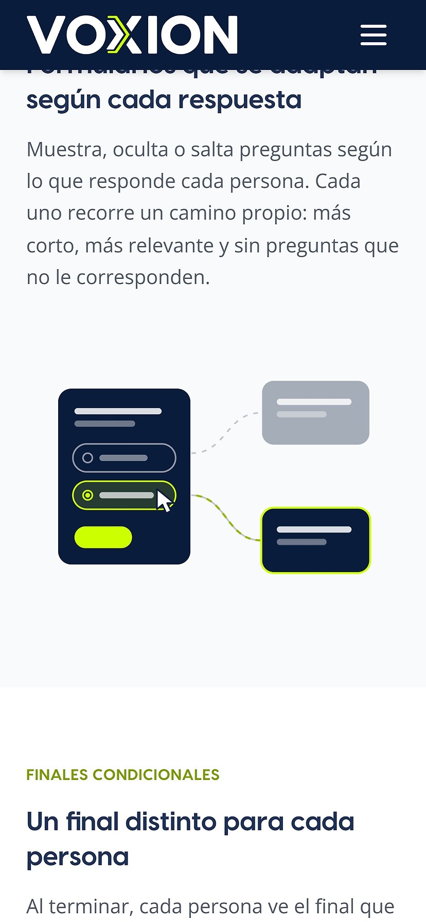 Sitio web de VOXION