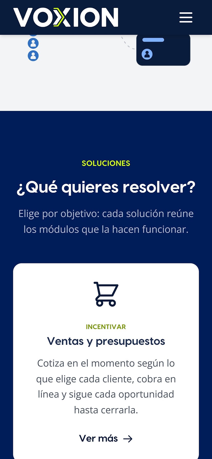 Sitio web de VOXION